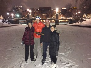 Ice skating with the fam